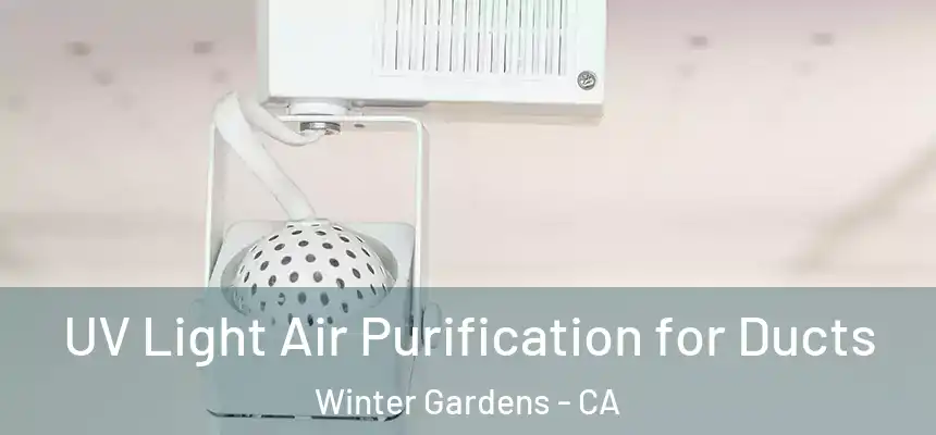  UV Light Air Purification for Ducts Winter Gardens - CA
